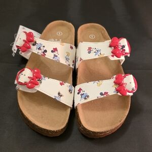BRAND NEW MIMIE MOUSE DOUBLE STRAPS  TODDLER GIRLS SANDALS